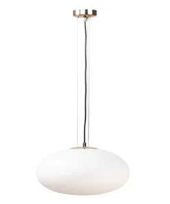 Shop Sklep Kaja Lampa wisząca z szerokim, białym kloszem ZM 1181 OMI | Kaja