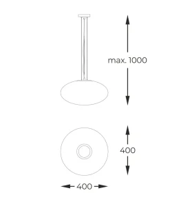 Shop Sklep Kaja Lampa wisząca z szerokim, białym kloszem ZM 1181 OMI | Kaja