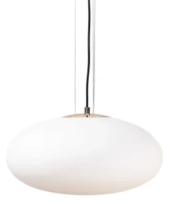 Shop Sklep Kaja Lampa wisząca z szerokim, białym kloszem ZM 1181 OMI | Kaja