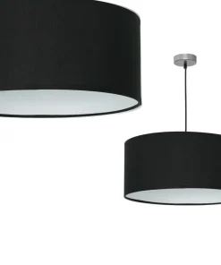 Lampa wisząca z szerokim, czarnym abażurem ML63800 CASINO | Kaja*Sklep Kaja Shop