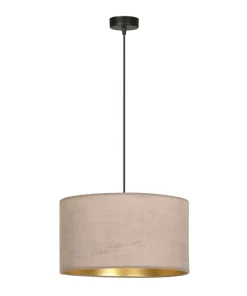 Shop Sklep Kaja Lampa wisząca z szerokim, różowym abażurem 1053/1 HILDE | Kaja
