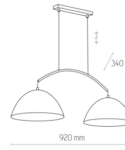 Shop Sklep Kaja Lampa wisząca z szerokimi kloszami TK 6008 FARO NEW | Kaja Oświetlenie czarny
