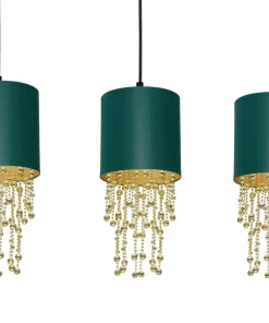 Lampa wisząca z trzema abażurami, kryształowa MLP64500 z serii ALMERIA | Kaja Oś*Sklep Kaja Flash Sale