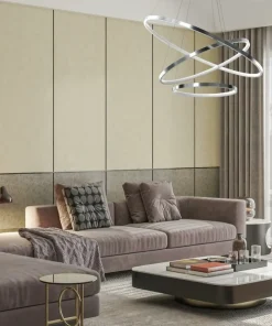 Sale Sklep Kaja Lampa wisząca z trzema okręgami, do salonu ML7946 z serii ROTONDA | Kaja Oświetl