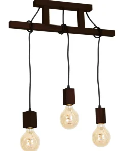 Discount Sklep Kaja Lampa wisząca z trzema źródłami światła, na E27 MLP4360 z serii JACK | Kaja Oświ naturalnedrewno