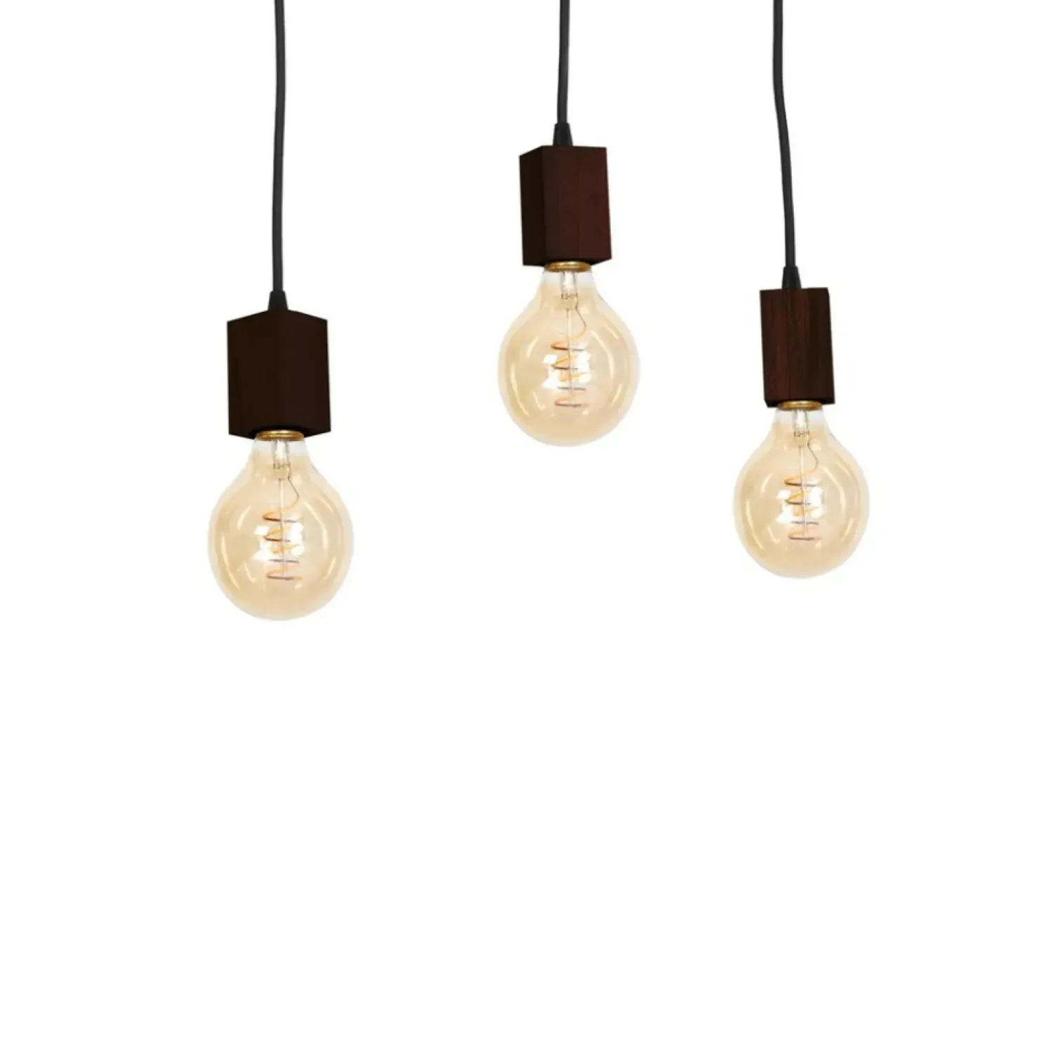 Discount Sklep Kaja Lampa wisząca z trzema źródłami światła, na E27 MLP4360 z serii JACK | Kaja Oświ naturalnedrewno
