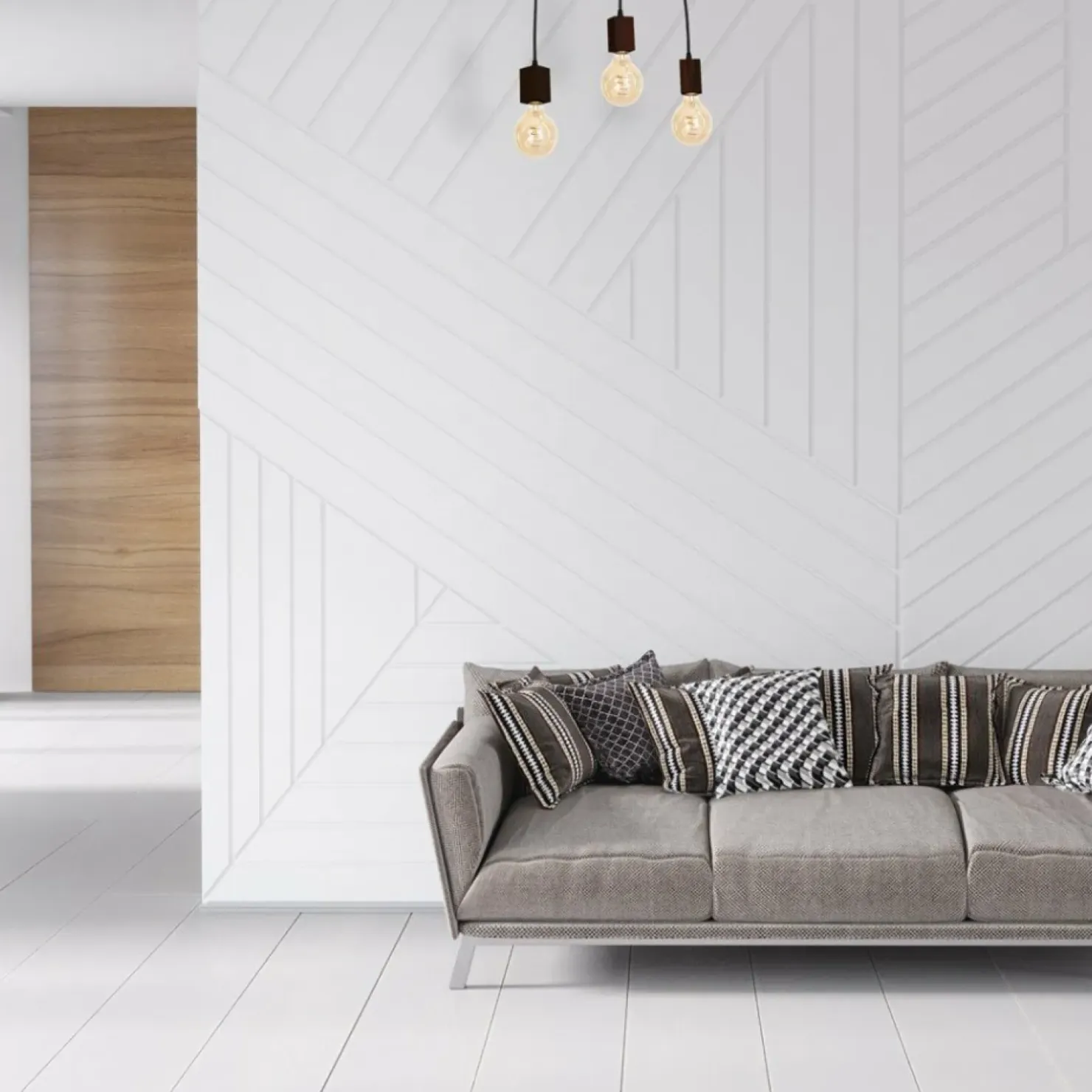 Discount Sklep Kaja Lampa wisząca z trzema źródłami światła, na E27 MLP4360 z serii JACK | Kaja Oświ naturalnedrewno