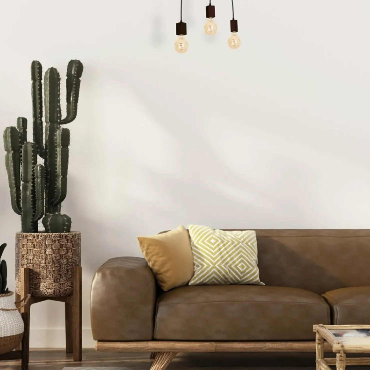 Discount Sklep Kaja Lampa wisząca z trzema źródłami światła, na E27 MLP4360 z serii JACK | Kaja Oświ naturalnedrewno