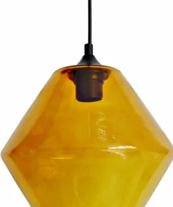 Clearance Sklep Kaja Lampa wisząca z żółtym, dekoracyjnym kloszem 31-36223-Z z serii BREMEN pomarańczowy