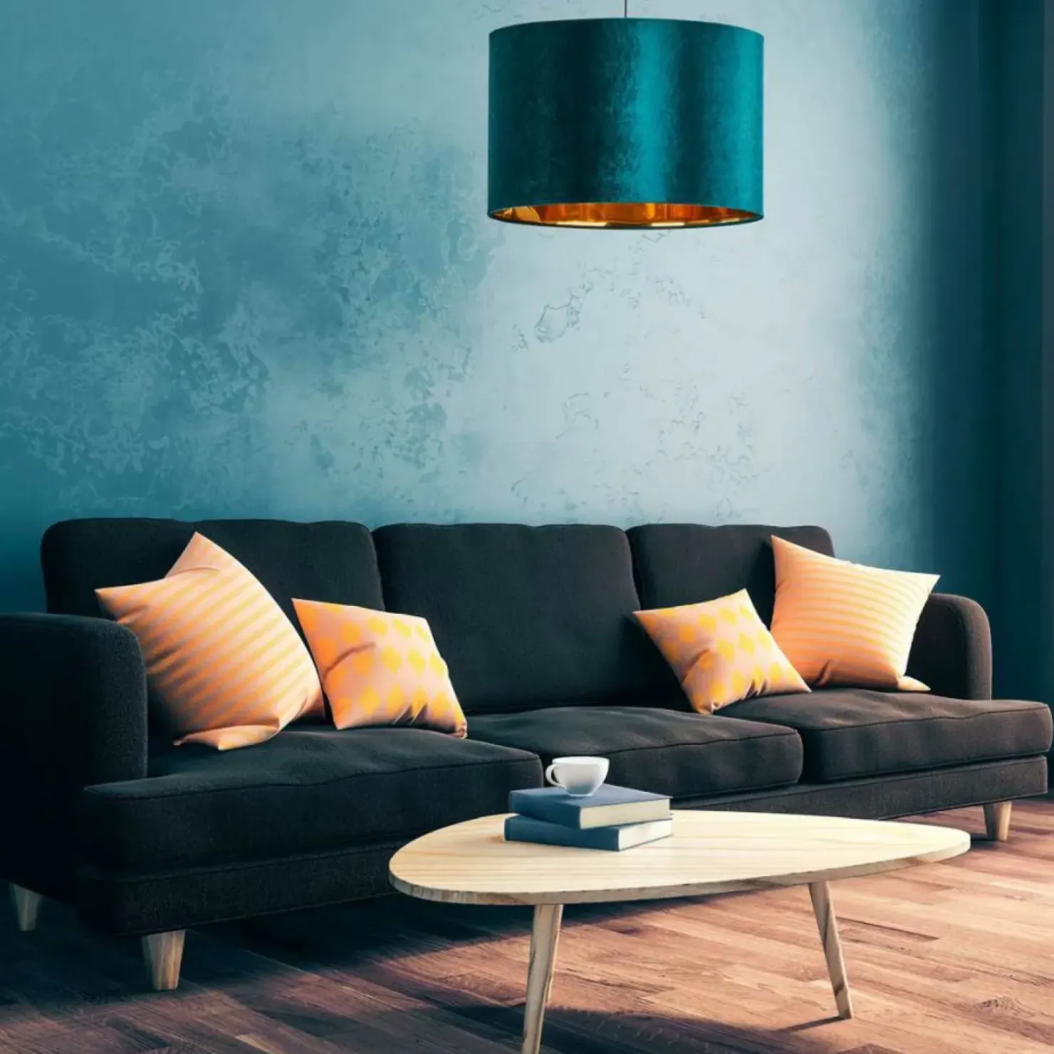 Cheap Sklep Kaja Lampa wisząca z welurowym abażurem TK 6169 TERCINO | Kaja Oświetlenie