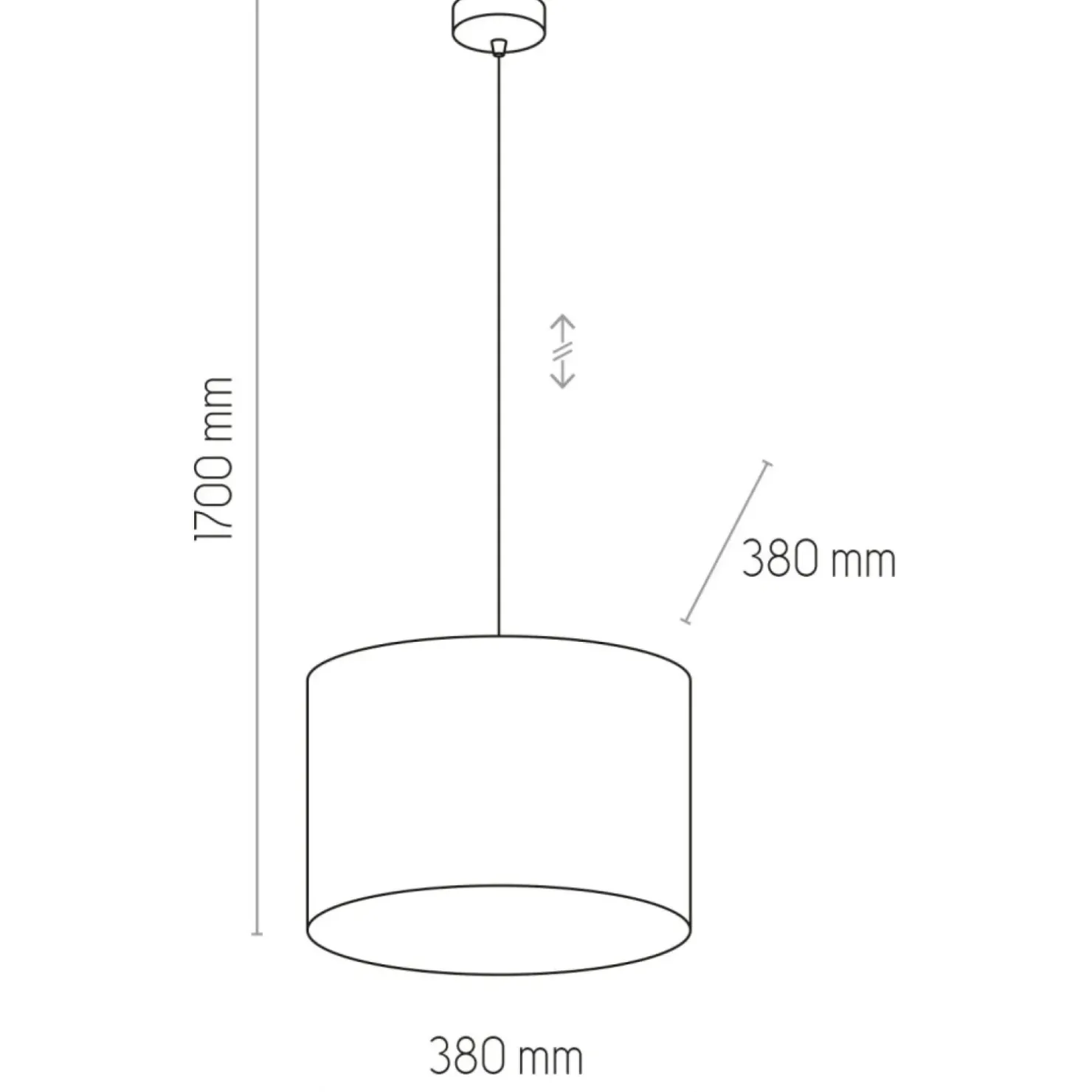 Cheap Sklep Kaja Lampa wisząca z welurowym abażurem TK 6169 TERCINO | Kaja Oświetlenie