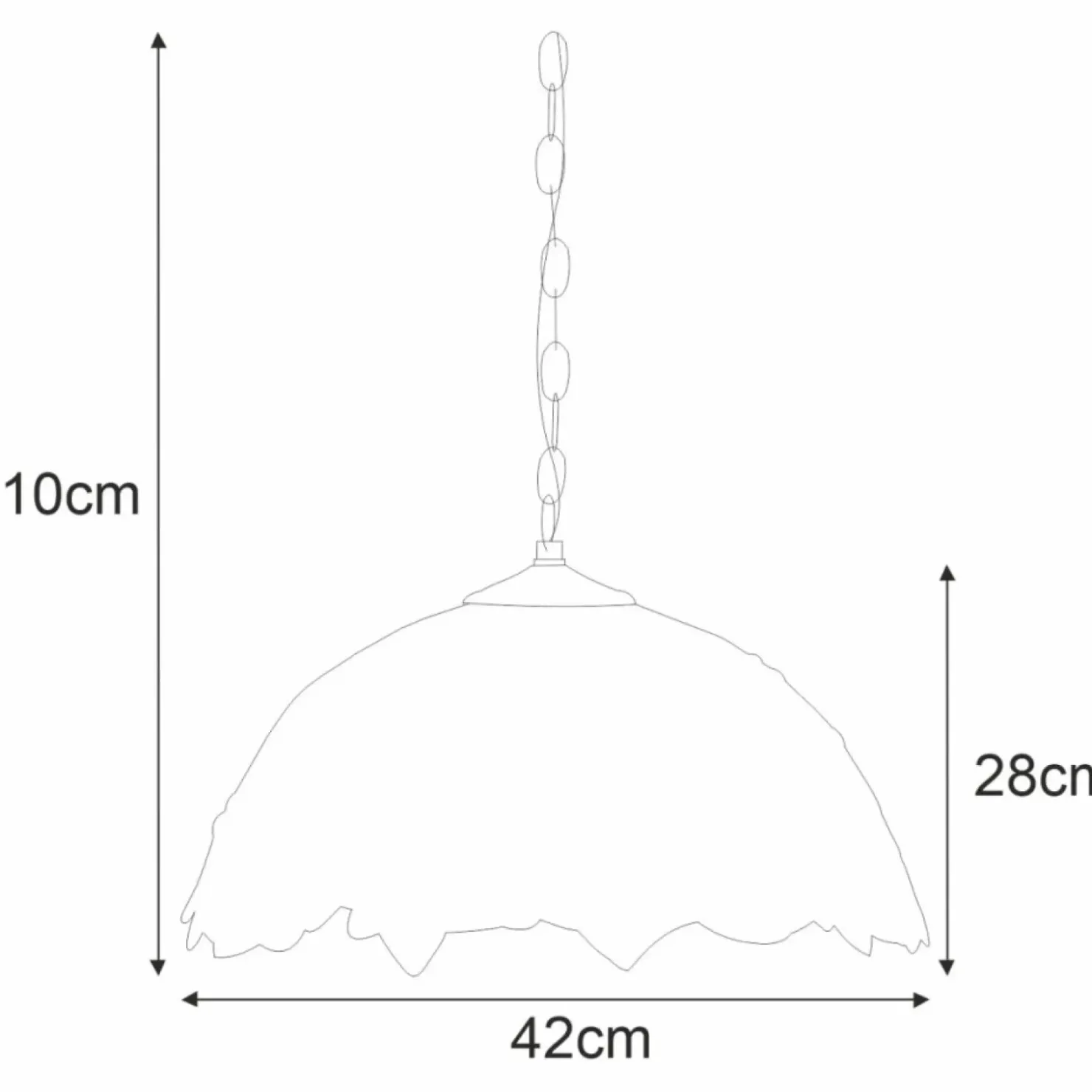 Lampa wisząca z witrażowym kloszem K-P161420 FARINA | Kaja Oświetlenie*Sklep Kaja Best