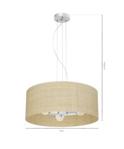 Outlet Sklep Kaja Lampa wisząca zachowana w stylu skandynawskim MLP7490 z serii MARSHALL | Kaja Oś