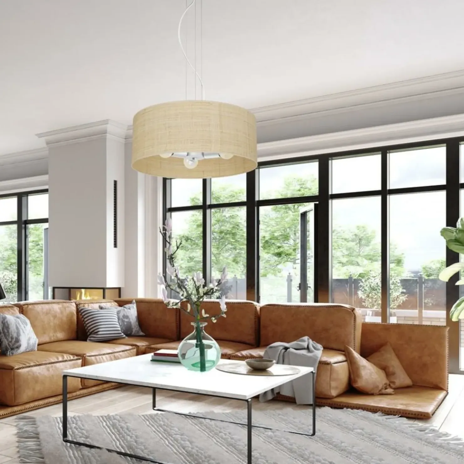 Outlet Sklep Kaja Lampa wisząca zachowana w stylu skandynawskim MLP7490 z serii MARSHALL | Kaja Oś