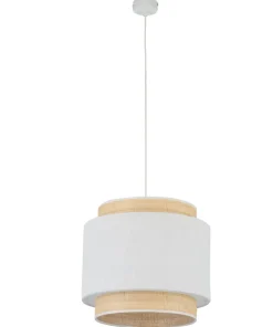 Shop Sklep Kaja Lampa wisząca ze słomkowym abażurem boho TK 5653 serii BOHO NEW WHITE