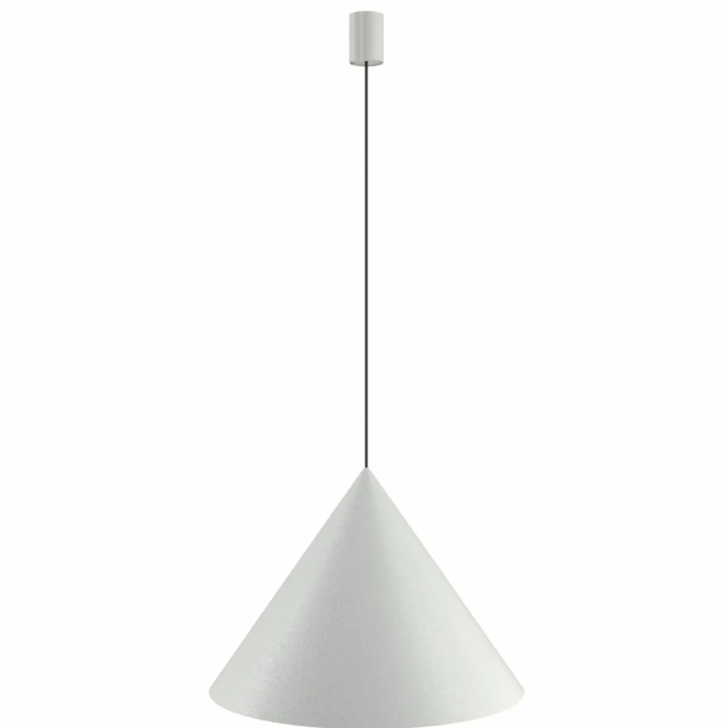 Best Sklep Kaja Lampa wisząca ze stożkowym, dużym kloszem ⌀50cm 10872 ZENITH | Kaja szary