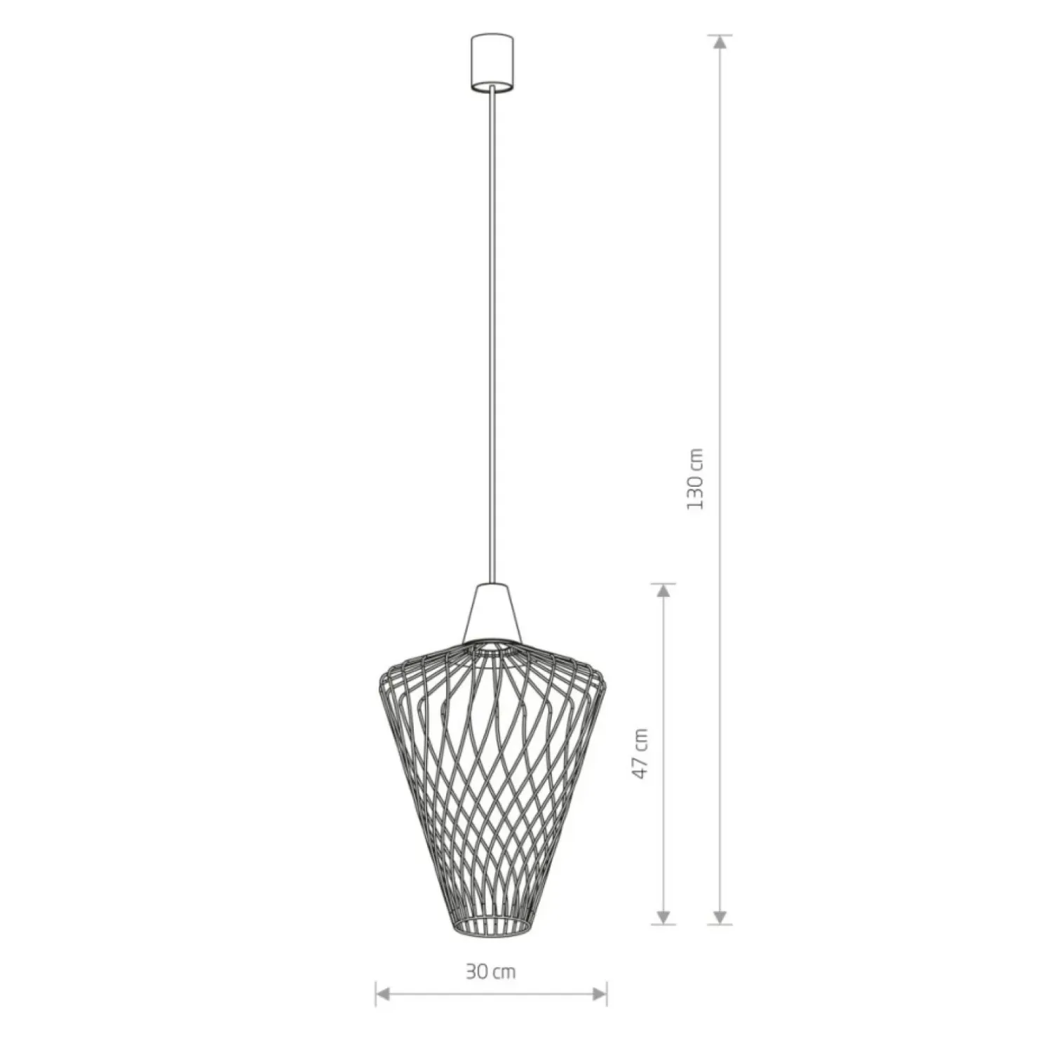 Store Sklep Kaja Lampa wisząca ze stożkowym mosiężnym kloszem 8857 | Kaja Oświetlenie mosiądz