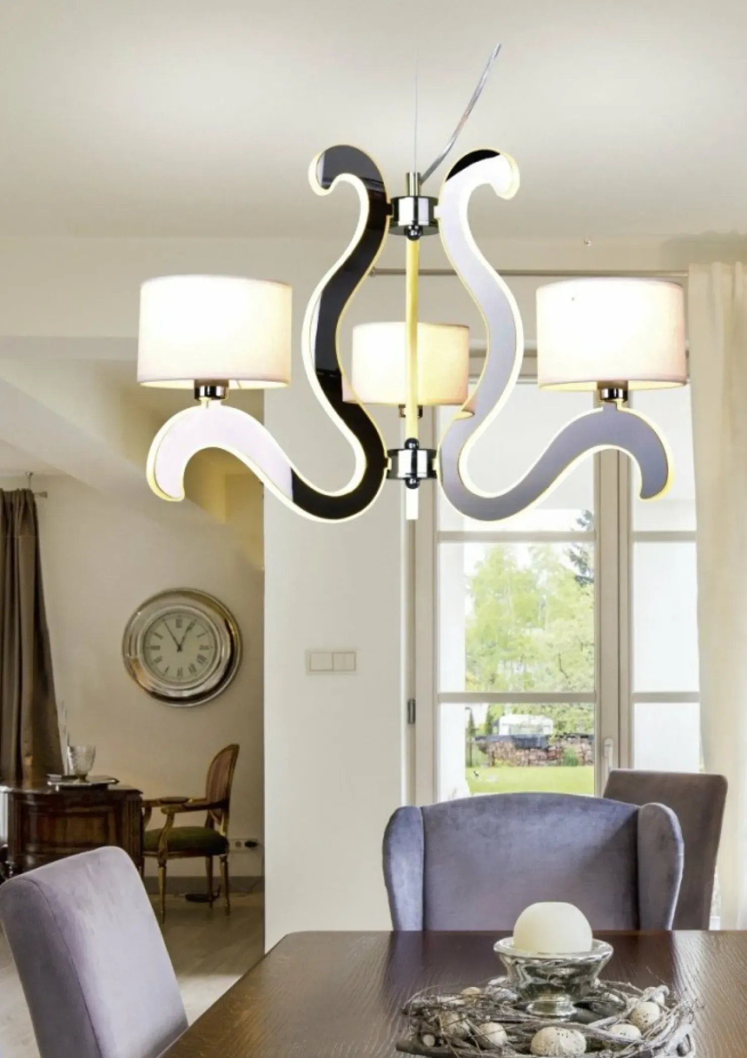 Lampa wisząca ze świecącymi ramionami 33-33895 AMBROSIA | Kaja*Sklep Kaja New