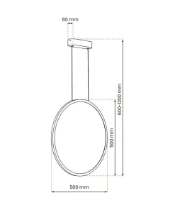 New Sklep Kaja Lampa wisząca ze zintegrowanym LED-em ML8854 z serii SATURNO | Kaja Oświetlenie
