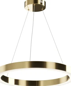 Best Sklep Kaja Lampa wisząca, złota obręcz z LED-em MOD415PL-L45BS4K z serii SATURNO mosiądz
