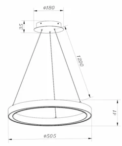 Shop Sklep Kaja Lampa wisząca złoty ring LED PL200910-500-GD CARLO| Kaja Oświetlenie