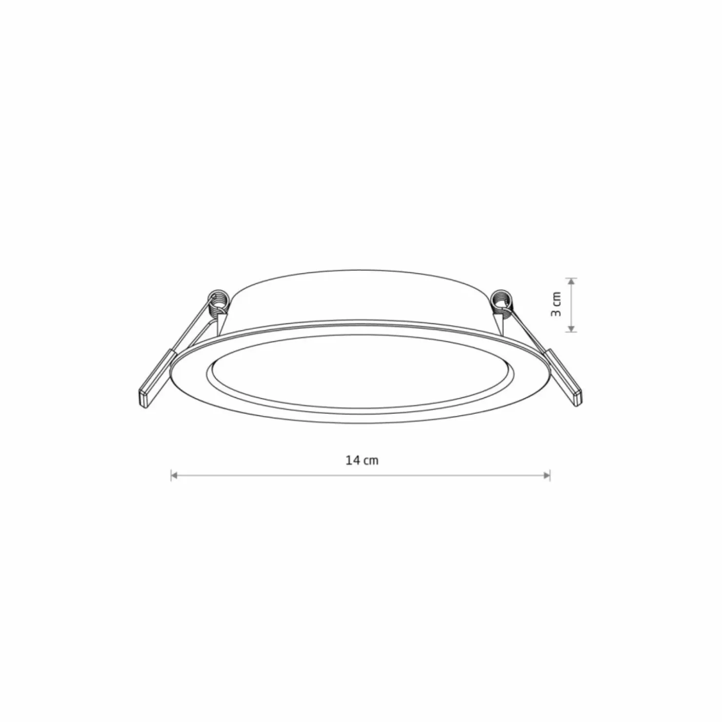 Lampa wpustowa neutralne światło ⌀14cm 4000K 10538 MYKONOS LED | Kaja*Sklep Kaja Online