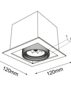 Lampa wpuszczana oczko z gwintem GU10 ANT 3304 EBINO | Kaja*Sklep Kaja Best Sale