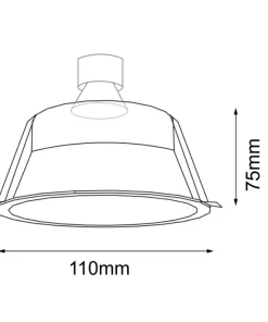 Lampa wpuszczana, okrągłe oczko na żarówkę GU10 ANT 3326 KAMI | Kaja*Sklep Kaja Online