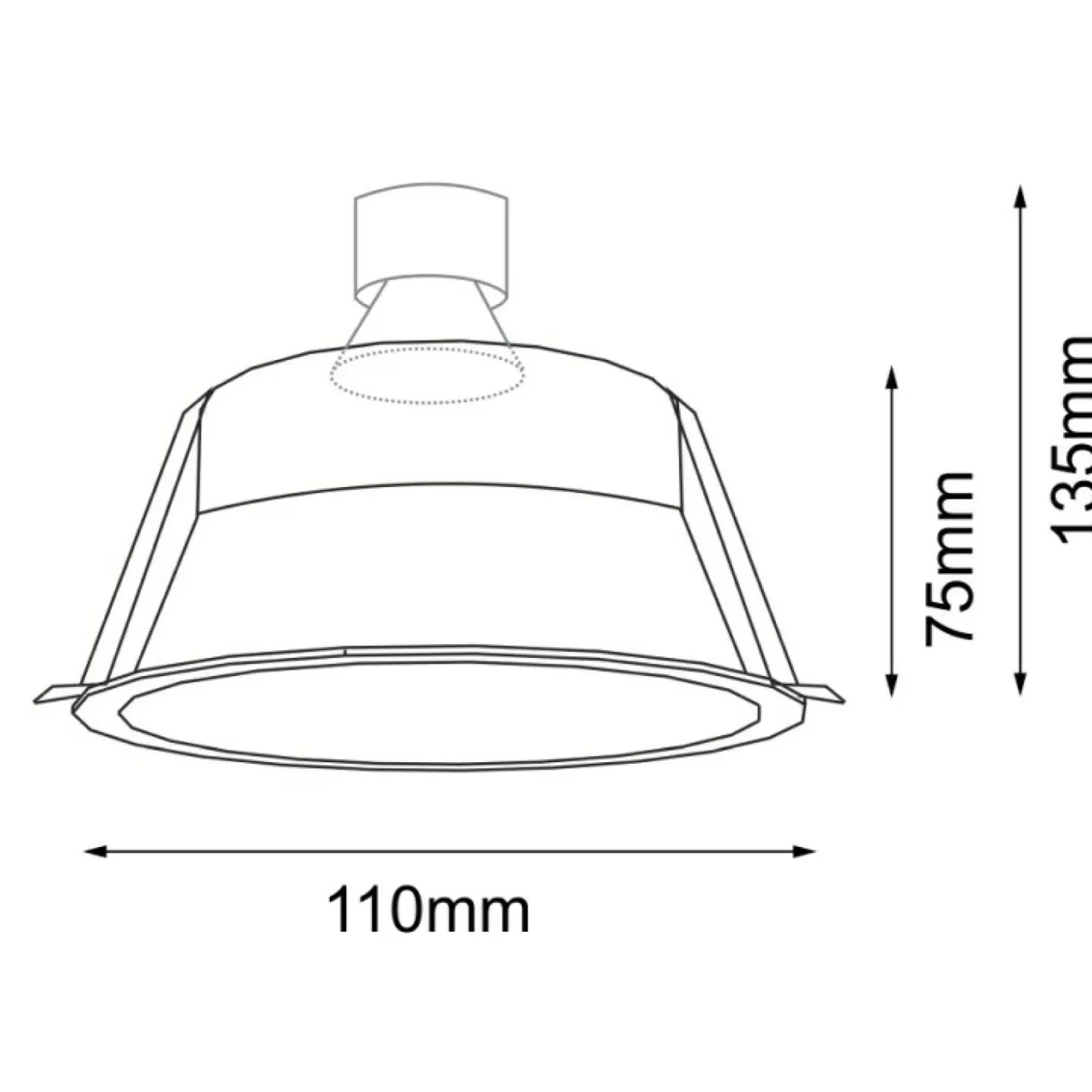 Lampa wpuszczana, okrągłe oczko na żarówkę GU10 ANT 3326 KAMI | Kaja*Sklep Kaja Online