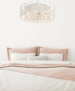 Store Sklep Kaja Lampa z abażurem i kryształkami RLD92193-6 ARTEMIDA | Kaja