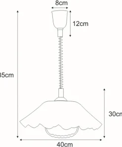 Lampa z abażurem, regulowany zwis K-3277 MARIONA | Kaja Oświetlenie*Sklep Kaja Online