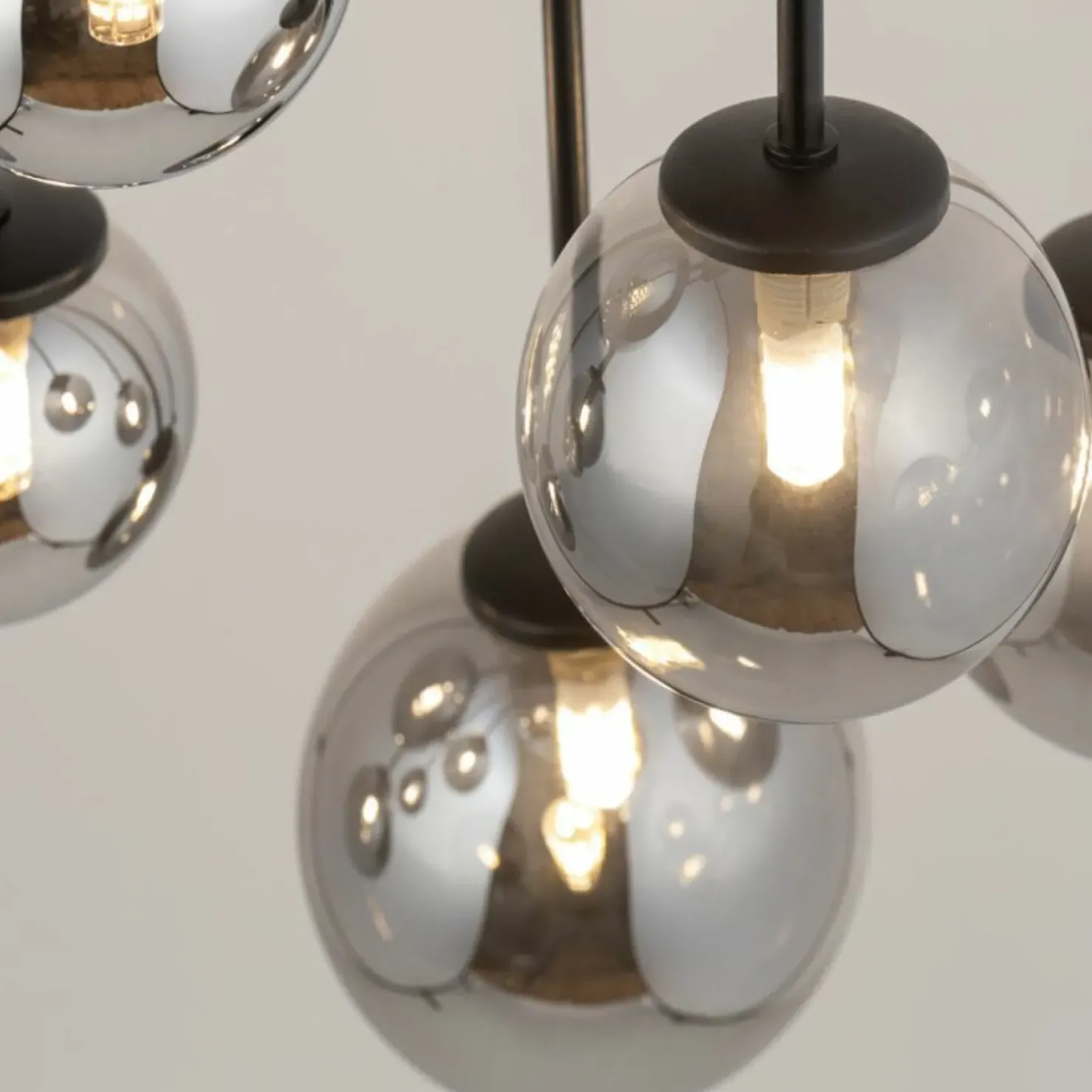 Store Sklep Kaja Lampa z ciemnymi kloszami, do sypialni SIG 33496 TULIA | Kaja