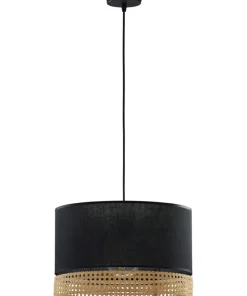 Flash Sale Sklep Kaja Lampa z czarno-ratanowym abażurem TK 6543 PAGLIA | Kaja Oświetlenie
