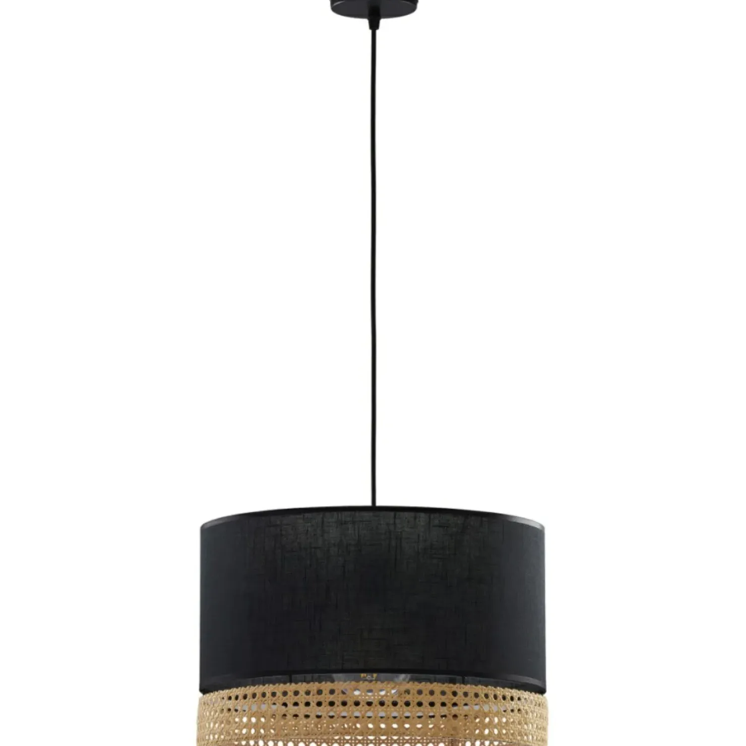 Flash Sale Sklep Kaja Lampa z czarno-ratanowym abażurem TK 6543 PAGLIA | Kaja Oświetlenie