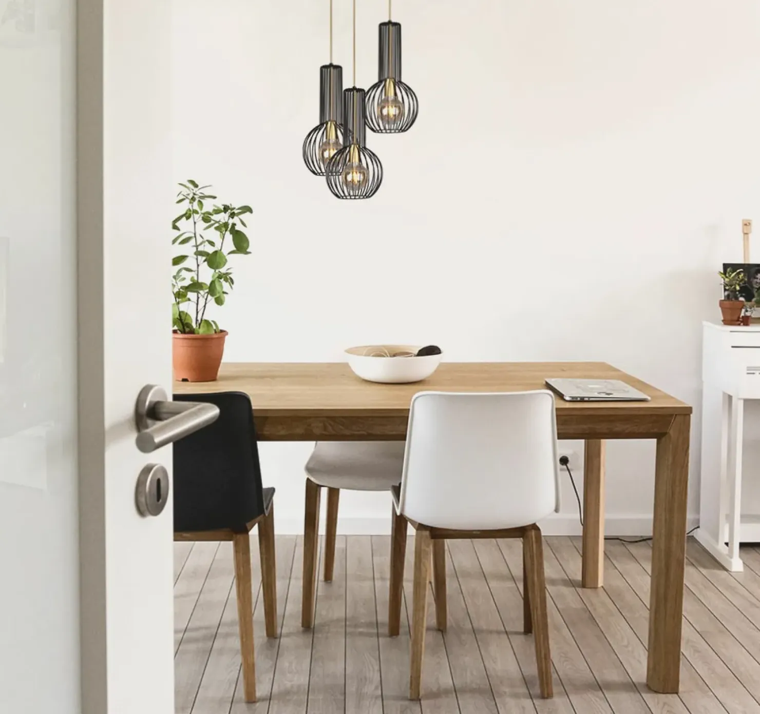 Sale Sklep Kaja Lampa z czarno-złotymi kloszami K-4522 ARVI BLACK | Kaja Oświetlenie