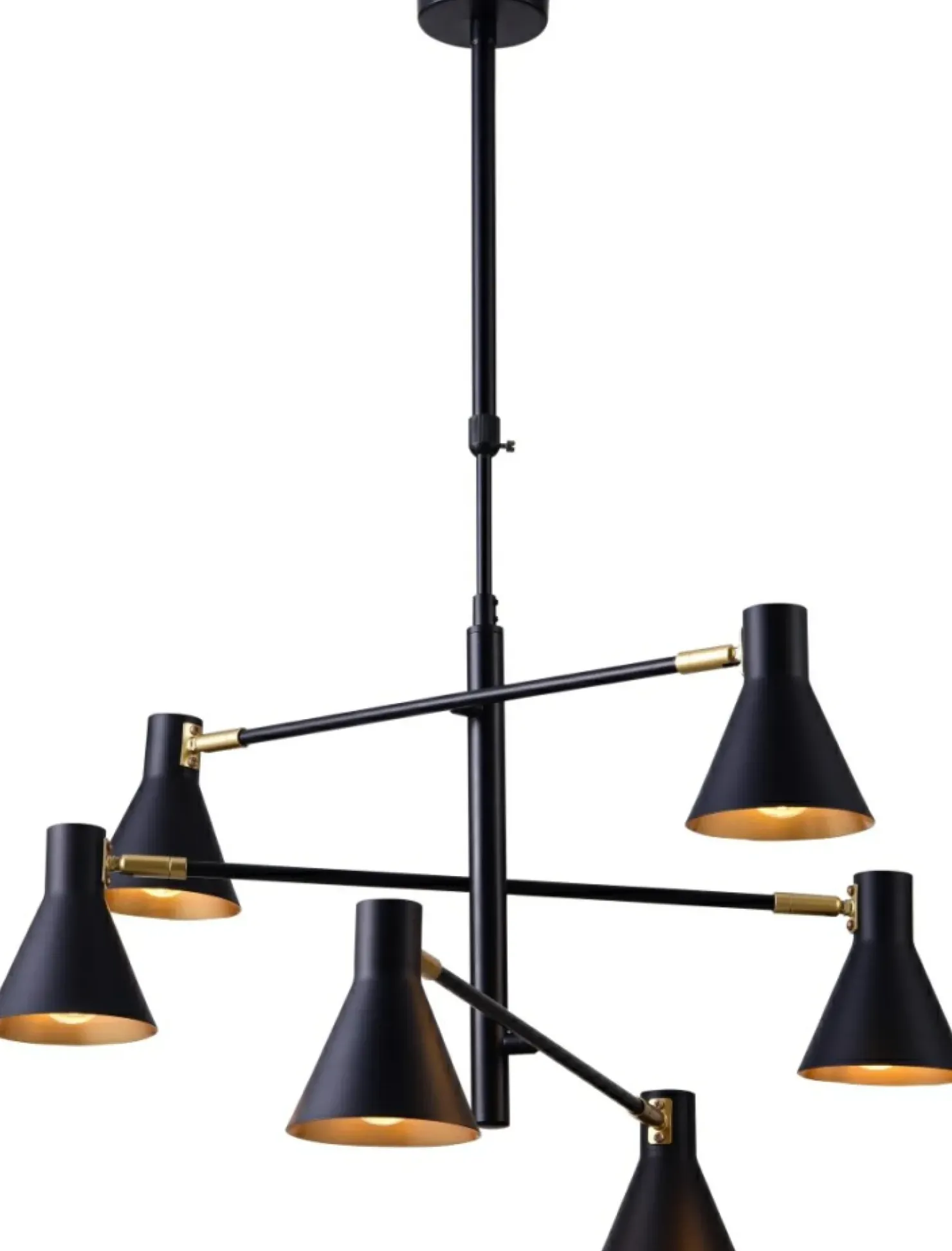 Best Sale Sklep Kaja Lampa z czarno-złotymi reflektorami 36-72696 LESS | Kaja Oświetlenie czarny