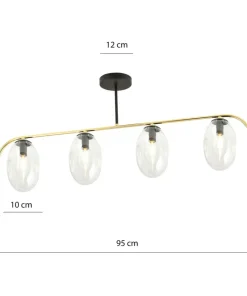 Flash Sale Sklep Kaja Lampa z czterema kloszami o unikalnym kształcie 1279/4 z serii FINES