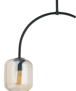 Sale Sklep Kaja Lampa z dekoracyjnym, bursztynowym kloszem SIG 32240 z serii SHINE