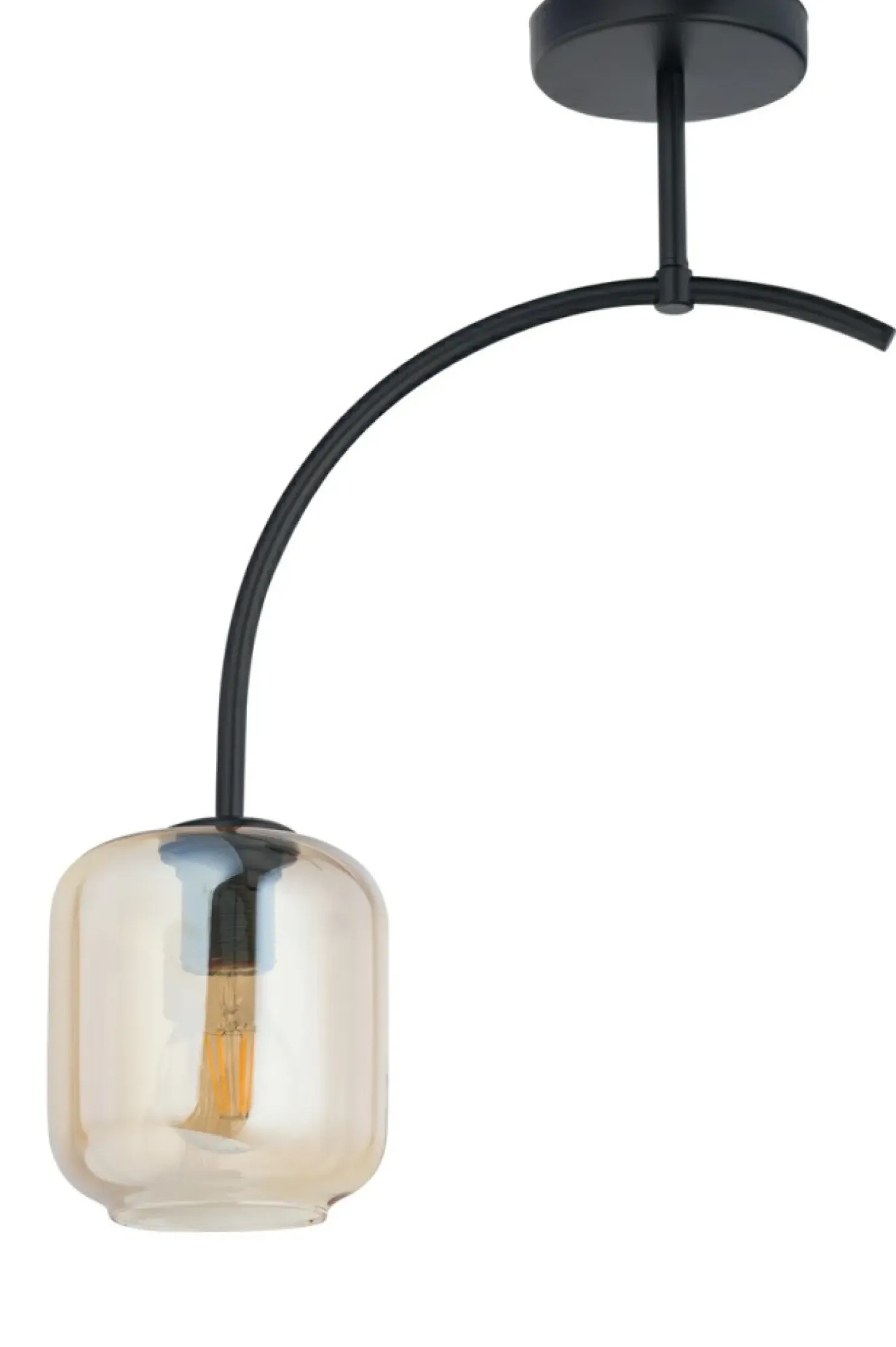 Sale Sklep Kaja Lampa z dekoracyjnym, bursztynowym kloszem SIG 32240 z serii SHINE