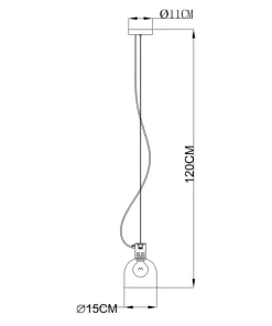 Outlet Sklep Kaja Lampa z grafitowym kloszem MD1918-1S-CHROME LAZARO| Kaja Oświetlenie