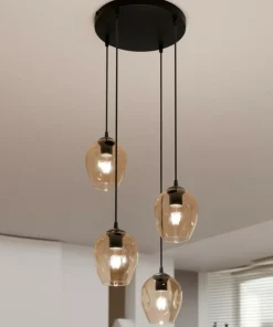 Hot Sklep Kaja Lampa z kaskadą nieregularnych kloszy 681/4PREM ISTAR PREMIUM | Kaja