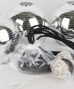 Lampa z kloszami na czarnych zwisach 33-62840 TRIO | Kaja Oświetlenie*Sklep Kaja Clearance