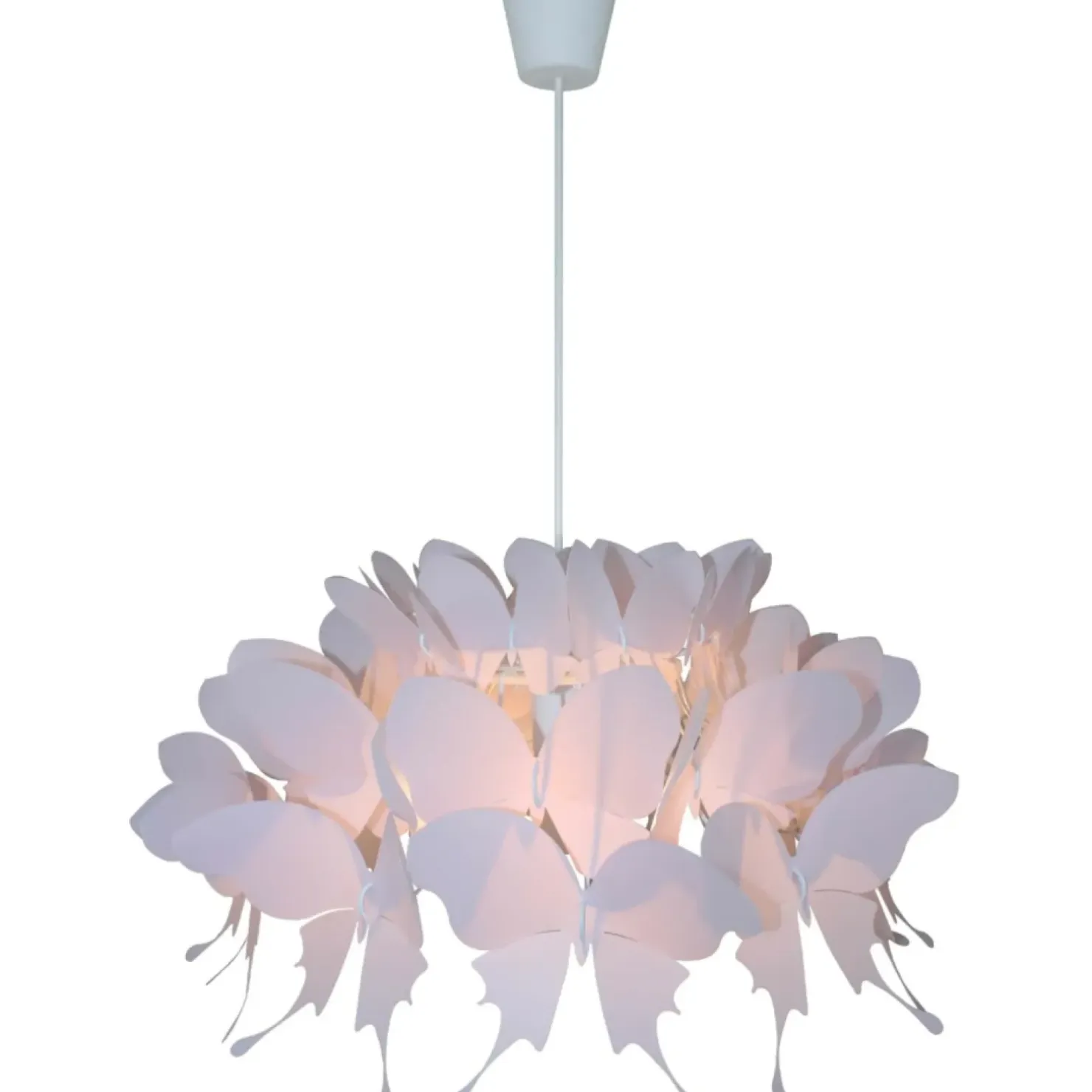 Fashion Sklep Kaja Lampa z motylkami LP-MD088-3439A/1P RÓŻOWY FARFALLA | Kaja Oświetlenie