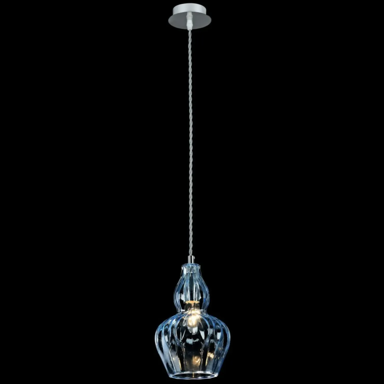 Store Sklep Kaja Lampa z niebieskim kloszem MOD238-PL-01-BL EUSTOMA | Kaja Oświetlenie