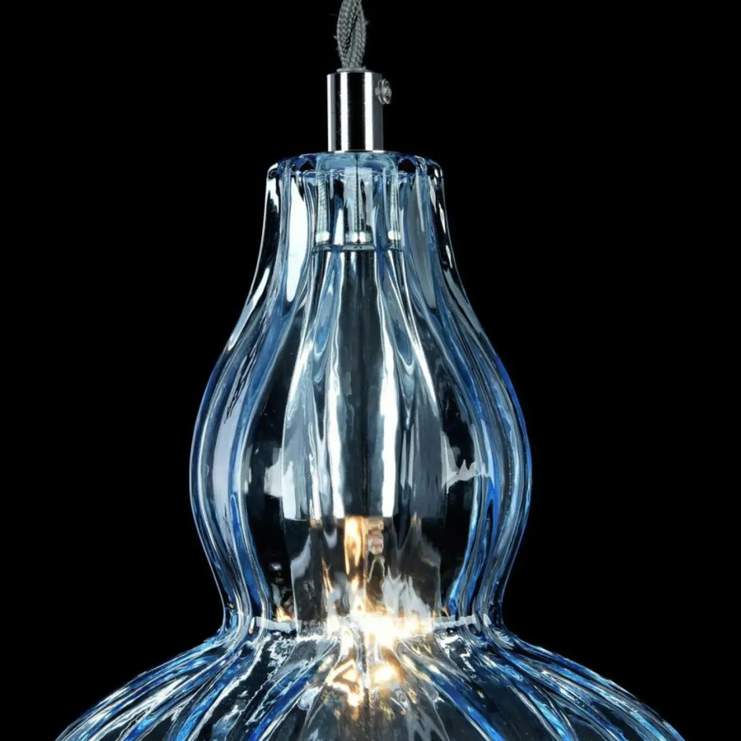 Store Sklep Kaja Lampa z niebieskim kloszem MOD238-PL-01-BL EUSTOMA | Kaja Oświetlenie