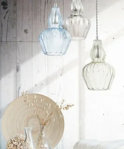Store Sklep Kaja Lampa z niebieskim kloszem MOD238-PL-01-BL EUSTOMA | Kaja Oświetlenie