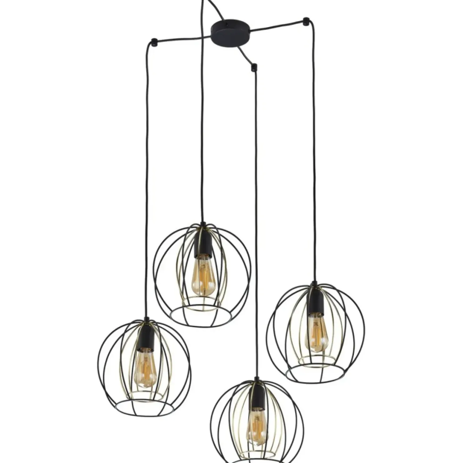 Store Sklep Kaja Lampa z przewodami do rozmieszczenia TK 6252 JAULA | Kaja Oświetlenie czarny