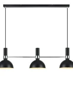 Best Sale Sklep Kaja Lampa z trzema czarnymi kloszami na linkach 106855 | Kaja Oświetlenie