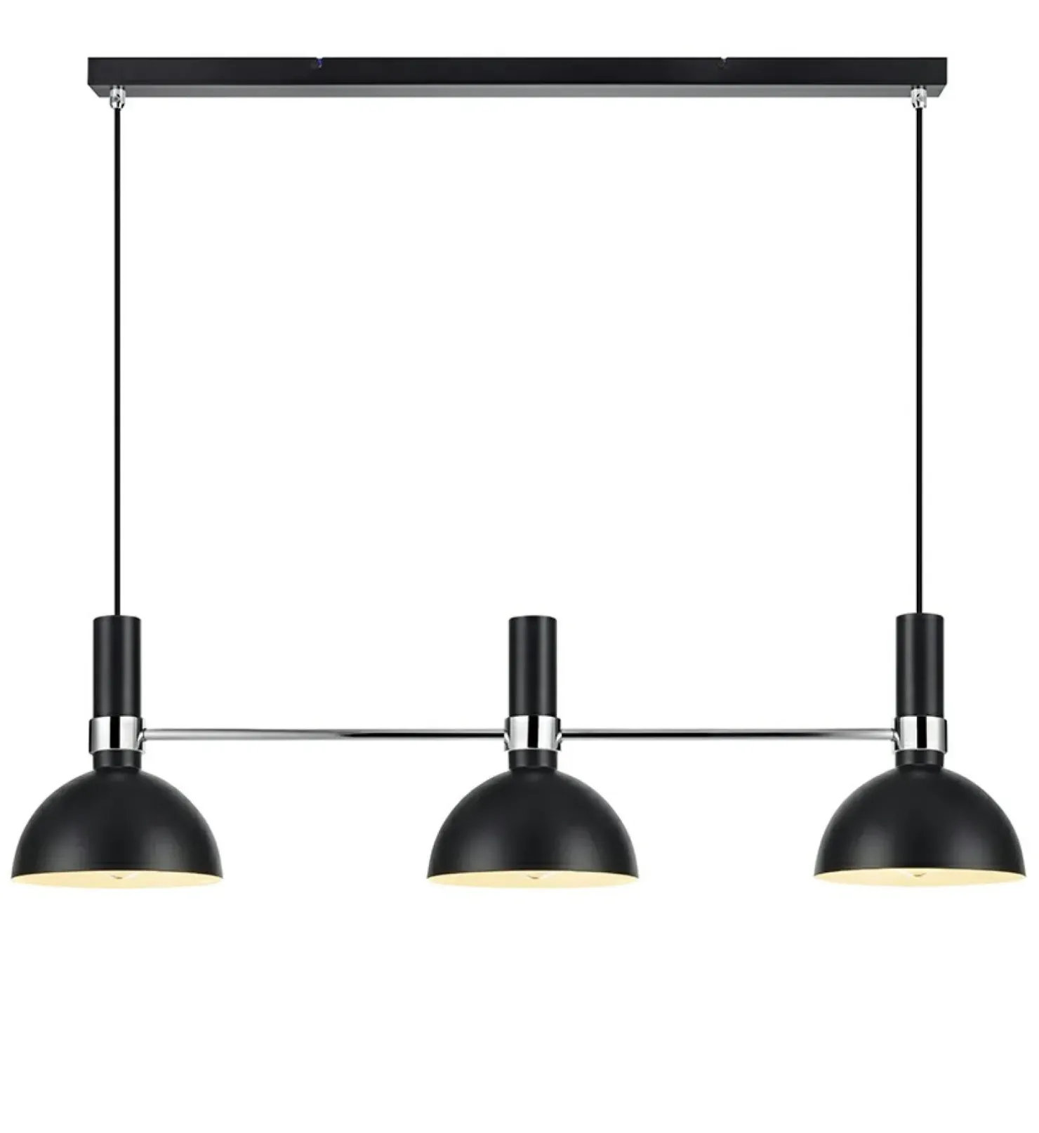 Best Sale Sklep Kaja Lampa z trzema czarnymi kloszami na linkach 106855 | Kaja Oświetlenie