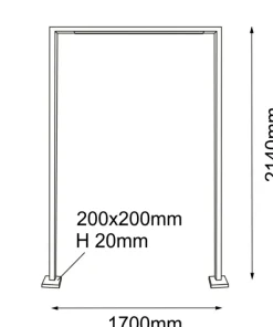 Lampa zewnętrzna ramka nad wejście 214cm ANT 9931 TAKETA | Kaja*Sklep Kaja Cheap